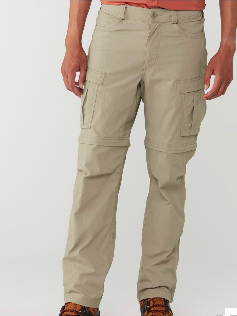 REI Convertible Hiking Pants Men’s Size Large 28” Length Tan
